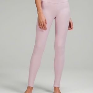 Lulu lemon pink peony leggings! 28 inch.